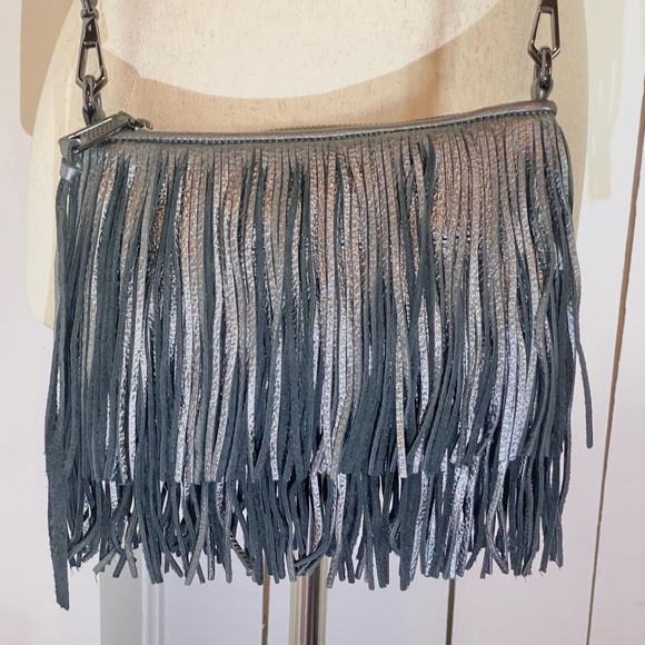 ✨REBECCA MINKOFF✨fringe Leather Crossbody Bag - Picture 3 of 8